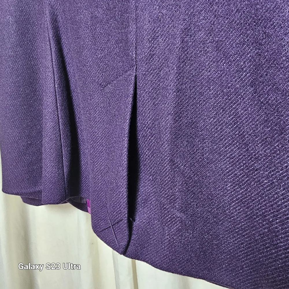 New York & Company purple blazer wool blend size 4 - Picture 4 of 11